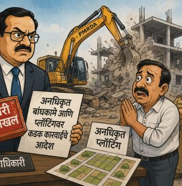 अनधिकृत बांधकामांसह बेकायदेशीर प्लॉटिंग करणाऱ्यांवरही आता गाजणार कारवाईचा बडगा!