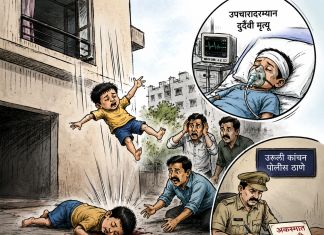 उरुळी कांचन मध्ये तिसऱ्या मजल्यावरून पडून 4 वर्षीय चिमुकल्याचा दुर्दैवी मृत्यू